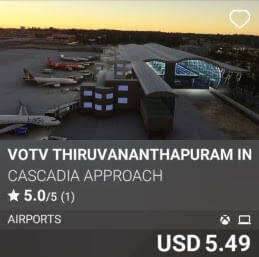 VOTV Thiruvananthapuram International Airport by Cascadia Approach. USD 5.49