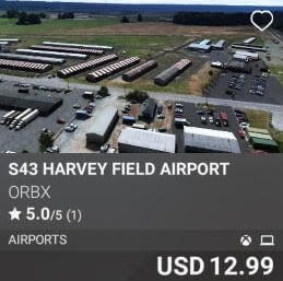 S43 Harvey Field Airport by Orbx USD 12.99