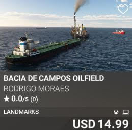 Bacia de Campos Oilfield by Rodrigo Moraes. USD 14.99