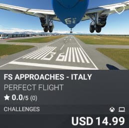 FS APPROACHES - ITALY by Perfect Flight. USD 14.99