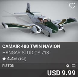 Camair 480 Twin Navion by Hangar Studios 713. USD 9.99