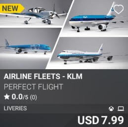 Airline Fleets - KLM by Perfect Flight. USD 7.99