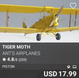 Tiger Moth by Ant's Airplanes. USD 17.99