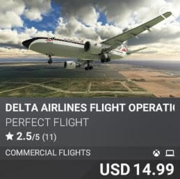 Delta Airlines Flight Operations by Perfect Flight. USD 14.99