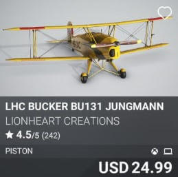 LHC Bucker Bu131 Jungmann by Lionheart Creations USD 24.99