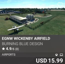 EGNW Wickenby Airfield by Burning Blue Design. USD 15.99