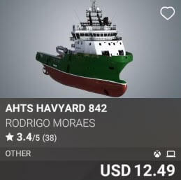 AHTS Havyard 842 by Rodrigo Moraes. USD 12.49
