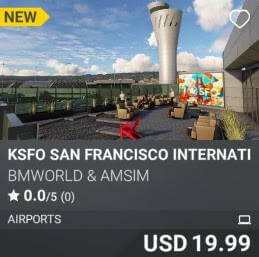 KSFO San Francisco International Airport by BMWorld & AmSim USD 19.99