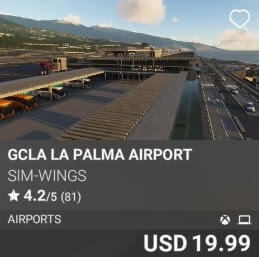 GCLA La Palma Airport by Sim-Wings. USD 19.99