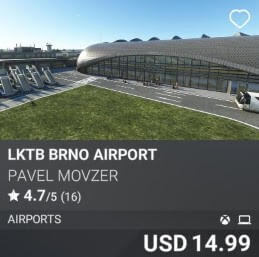 LKTB Brno Airport by Pavel Movzer. USD 14.99