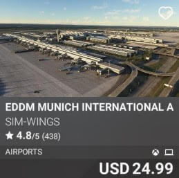 EDDM Munich International Airport by Sim-Wings USD 24.99