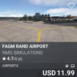 FAGM Rand Airport by NMG Simulations USD 11.99