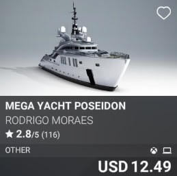 Mega Yacht Poseidon by Rodrigo Moraes. USD 12.49