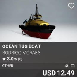 Ocean Tug Boat by Rodrigo Moraes. USD 12.49