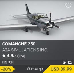 Comanche 250 by A2A Simulations Inc. USD 49.99 (on sale for 39.99)