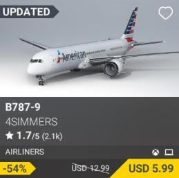 B787-9 by 4Simmers USD 5.99