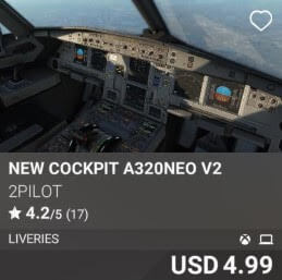 NEW COCKPIT A320NEO V2 by 2PILOT. USD 4.99