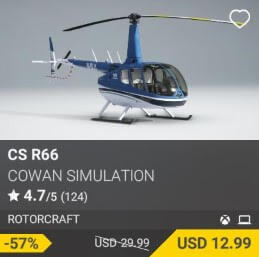 CS R66 by Cowan Simulation. USD 29.99 (on sale for 12.99)