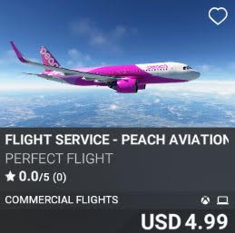 FLIGHT SERVICE - Peach Aviation by Perfect Flight. USD 4.99