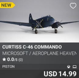 Curtiss C-46 Commando by Microsoft / Aeroplane Heaven. USD 14.99