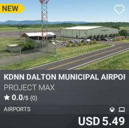 KDNN Dalton Municipal Airport Georgia by Project MAX. USD 5.49