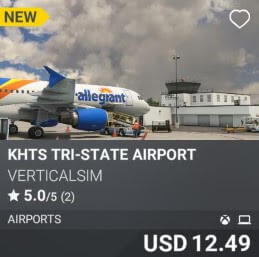 KHTS Tri-State Airport by Verticalsim. USD 12.49