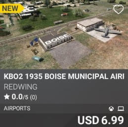 KBO2 1935 Boise Municipal Airport by REDWING. USD 6.99