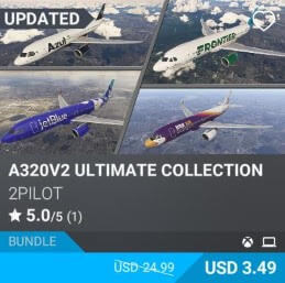 A320V2 ULTIMATE COLLECTION by 2PILOT. USD 5.99 (on sale for 3.49)