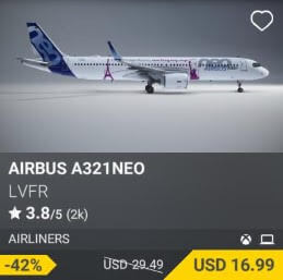 Airbus A321neo by LVFR. USD 29.49 (on sale for 16.99)