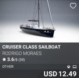 Cruiser Class Sailboat by Rodrigo Moraes. USD 12.49