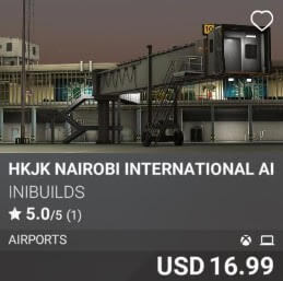 HKJK Nairobi International Airport by iniBuilds. USD 16.99