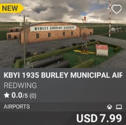 KBYI 1935 Burley Municipal Airport by REDWING. USD 7.99