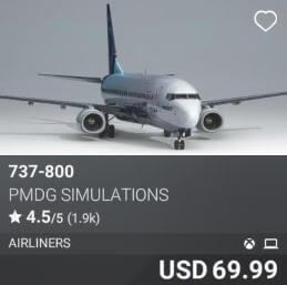 737-800 by PMDG Simulations. USD 69.99