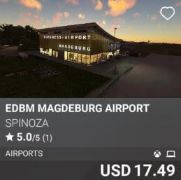 EDBM MAGDEBURG AIRPORT by SPINOZA. USD 17.49