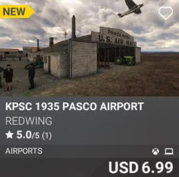 KPSC 1935 Pasco Airport by REDWING. USD 6.99