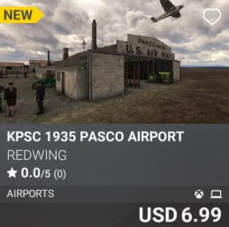 KPSC 1935 Pasco Airport by REDWING. USD 6.99