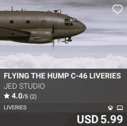 Flying The Hump C-46 Liveries by JED Studio. USD 5.99