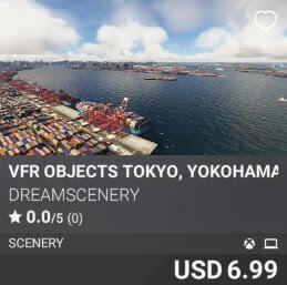 VFR Objects Tokyo, Yokohama Region by Dreamscenery. USD 6.99