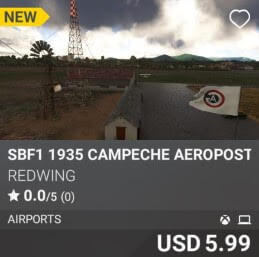 SBF1 1935 Campeche Aeropostale Airfield by REDWING. USD 5.99