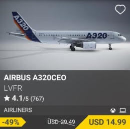 Airbus A320ceo by lvfr. USD 29.49 (on sale for 14.99)