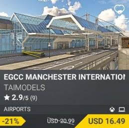 EGCC Manchester International Airport by TAIMODELS. USD 20.99 (on sale for 16.49)