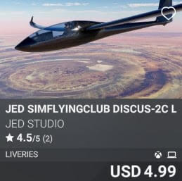 JED simFlyingClub Discus-2c Liveries P1 by JED Studio. USD 4.99