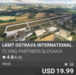 LKMT Ostrava International Airport Pack by Flying Partners Slovakia. USD 19.99