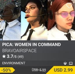 PICA: WOMEN IN COMMAND by Bravoairspace. USD 5.99 (on sale for 2.99)