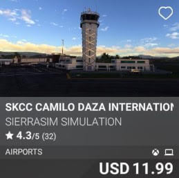 SKCC Camilo Daza International Airport by Sierrasim Simulation. USD 11.99