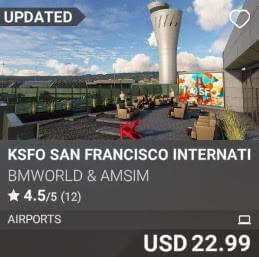 KSFO San Francisco International Airport by BMWorld & AmSim. USD 22.99