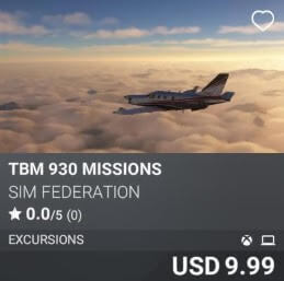 TBM 930 MISSIONS by sim federation. USD 9.99