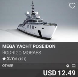 Mega Yacht Poseidon by Rodrigo Moraes. USD 12.49