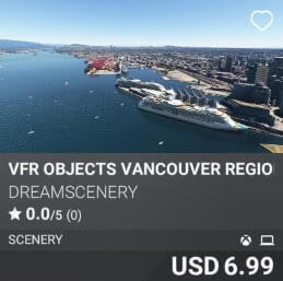 VFR Objects Vancouver Region by Dreamscenery. USD 6.99