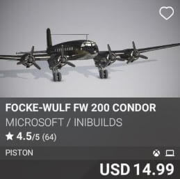 Focke-Wulf Fw 200 Condor by Microsoft / iniBuilds. USD 14.99